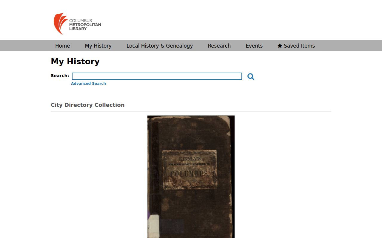 Gahanna city directory collection at Columbus Metropolitan Library