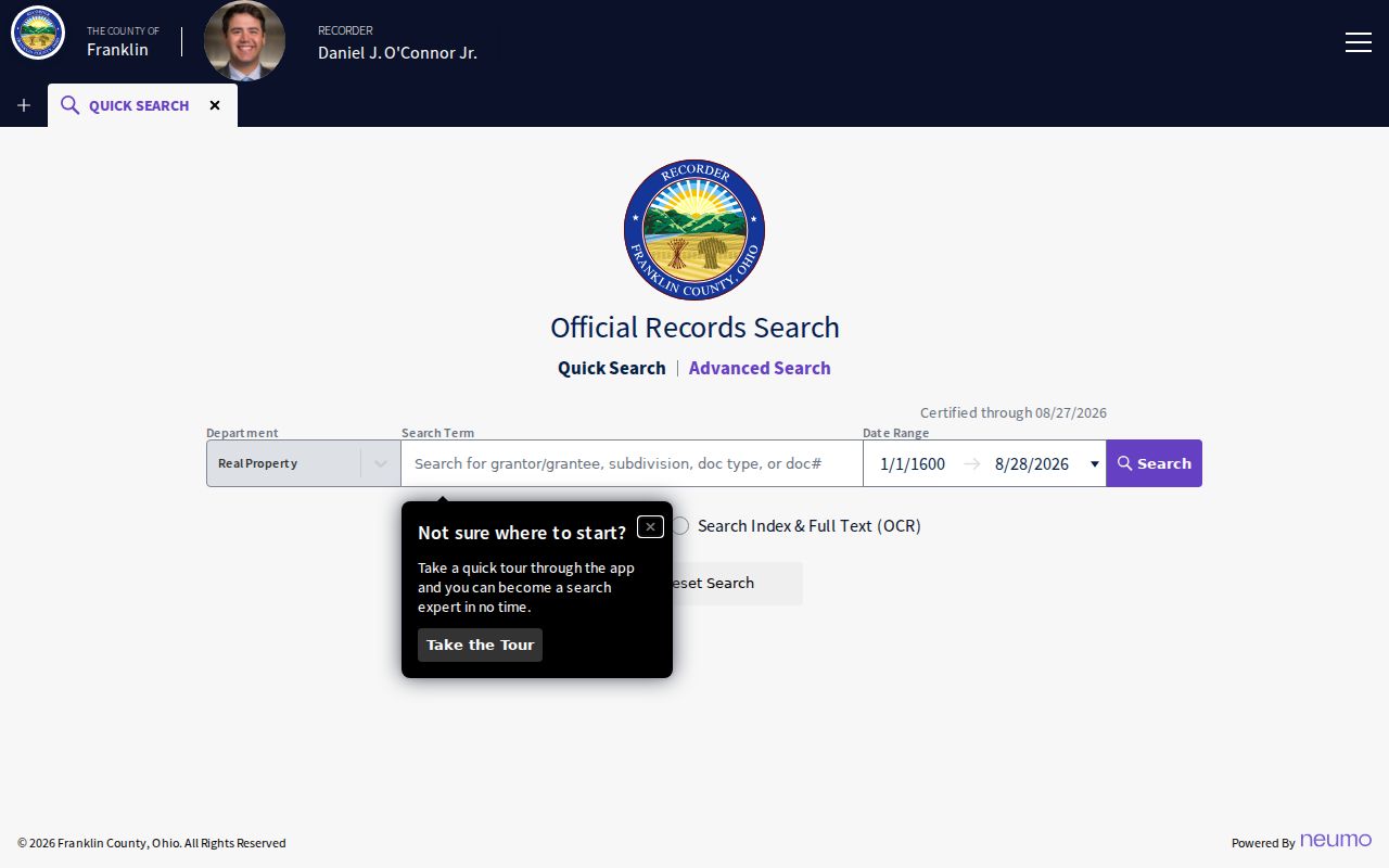 Gahanna residents directory Franklin County Recorder Cloud Search