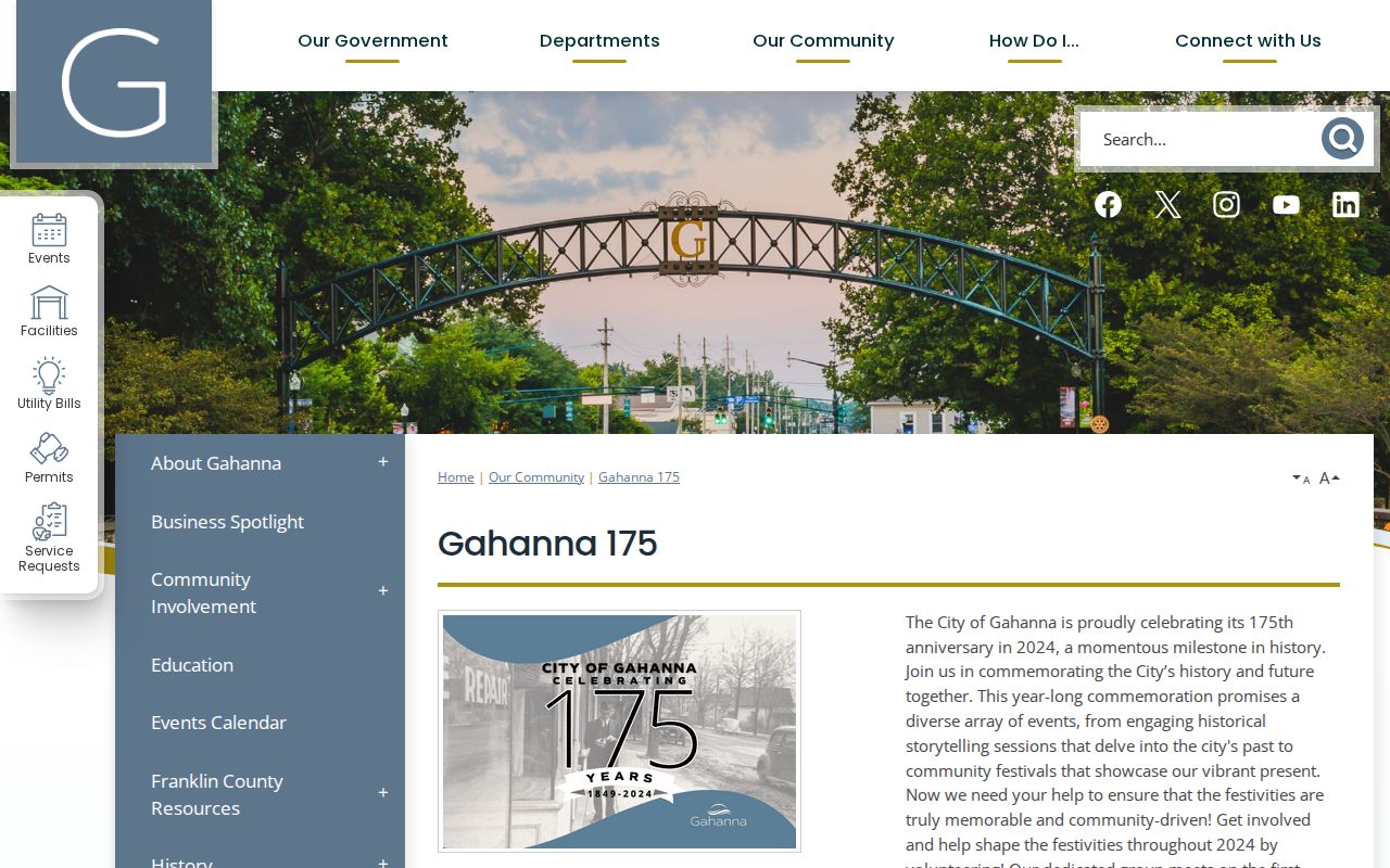 Gahanna neighbors Gahanna 175 community organizations page